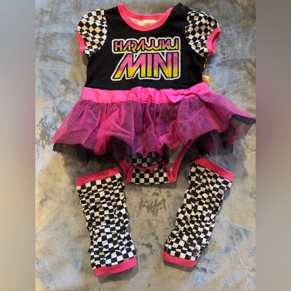 Harajuku mini outfit with leg warmers size 18m - Picture 12 of 13